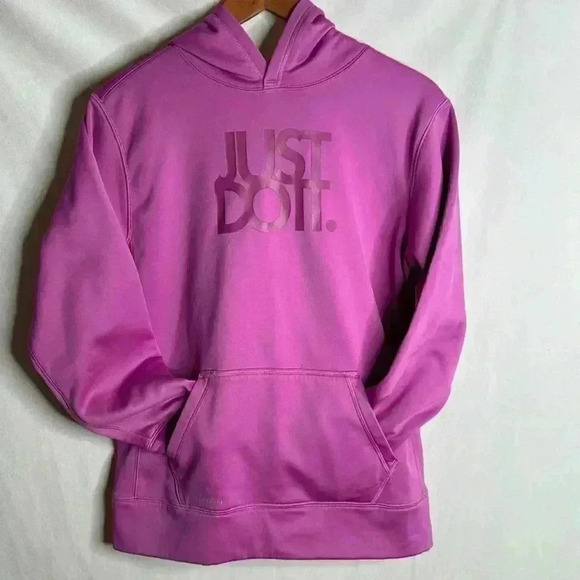 Nike Therma-Fit fushia/purple girl hoodie  size XL - Picture 1 of 5